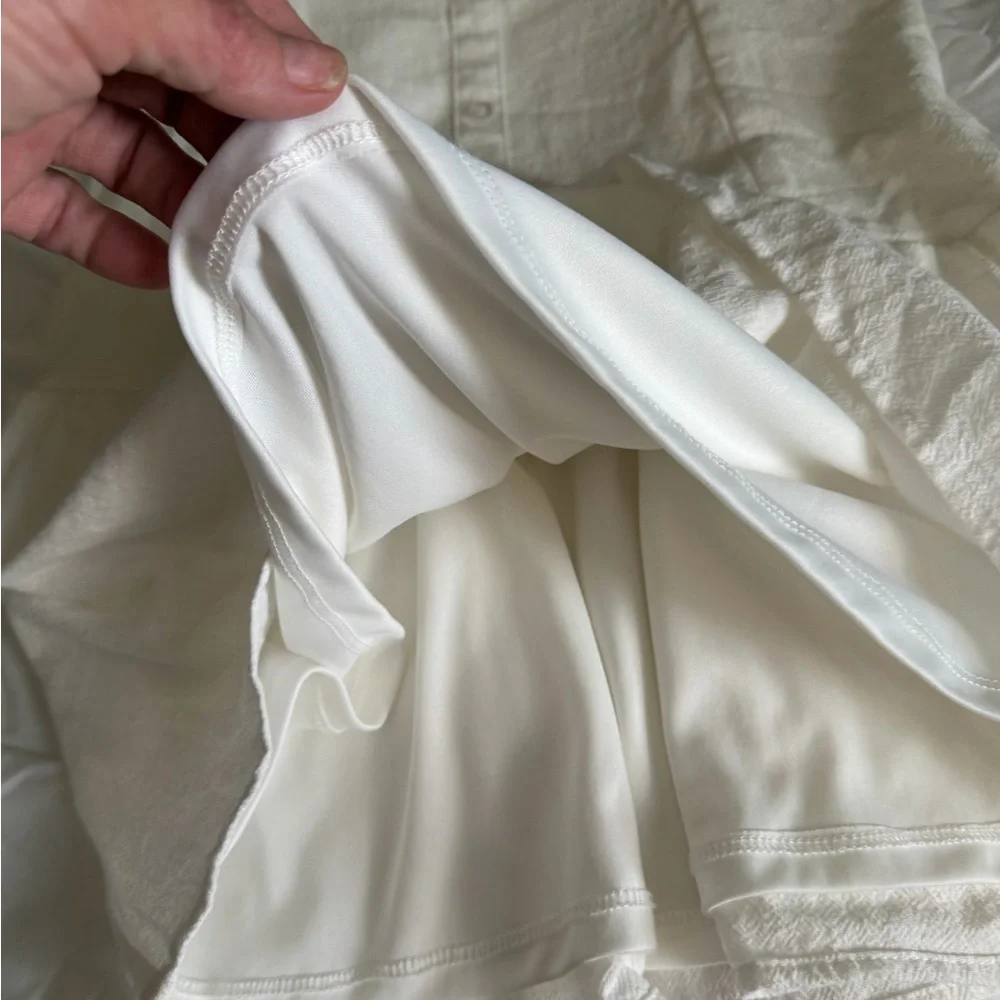 art class 100% cotton White Button-Front Spaghetti Strap Dress - Picture 7 of 9